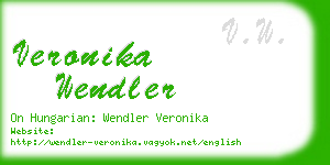 veronika wendler business card